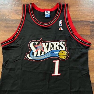 Champion Sixers ジャージ L 3番 Philadelphia 76ers Sixers Tim Thomas Champion NBA Jersey Sz 48 | eBay