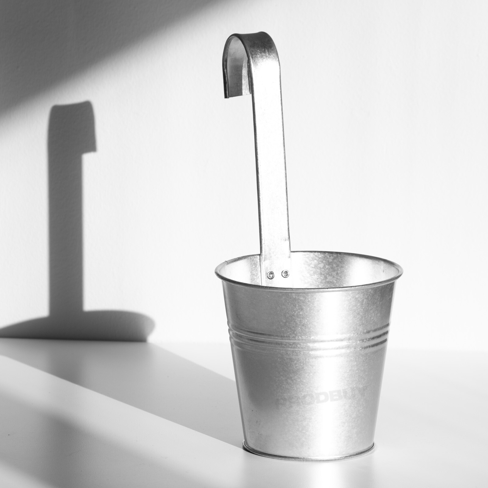 Set of 2 Fence Hanging Silver Metal Garden Flower Plant Pots Planters Balcony eBay