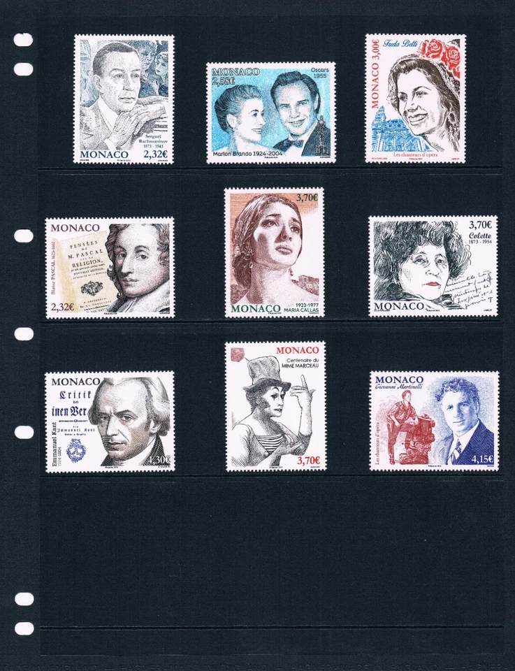 Valor Scott de $64,25 - 2023-24 MONACO Marlon Brando, CV MNH NH UMM de artistas Foto 2 de 4