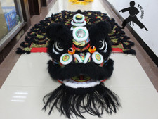 Chinese Kung Fu Foshan Lion Dance Mascot Costume Two Adult  blackness        