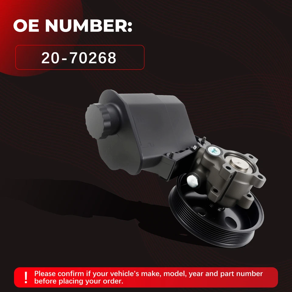 20-70268 Power Steering Pump w/ Pulley for 2003-07 Ram 2500 3500 5.7L 5.9L 6.7L - Image 4 of 4