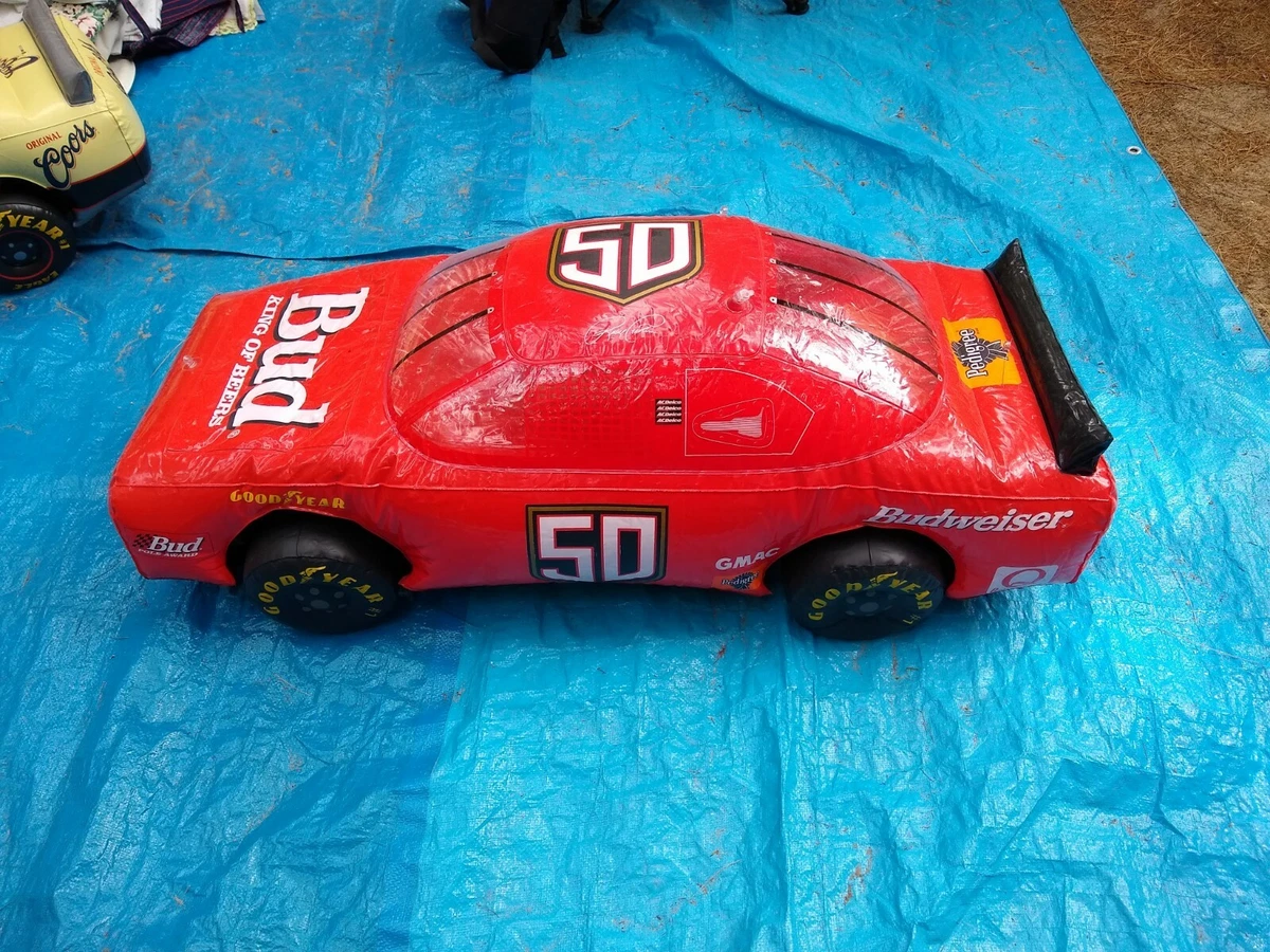 Vtg. Budweiser Beer Nascar Racing Inflatable 40