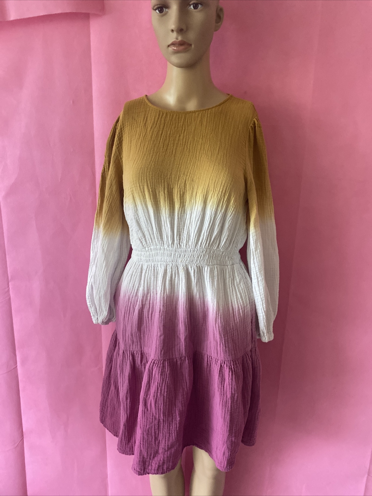 universal thread goods co . multi colored dress w… - image 1