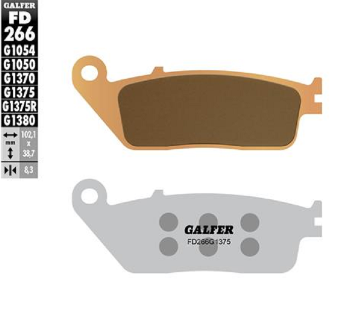 Galfer Sintered Brake Pads for KAWASAKI GPZ 1100 900 J 125 300 KLR