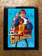 Goldmember Signed 8x10 Cast Photo Mike Myers Beyonc Verne Troyer Michael Caine