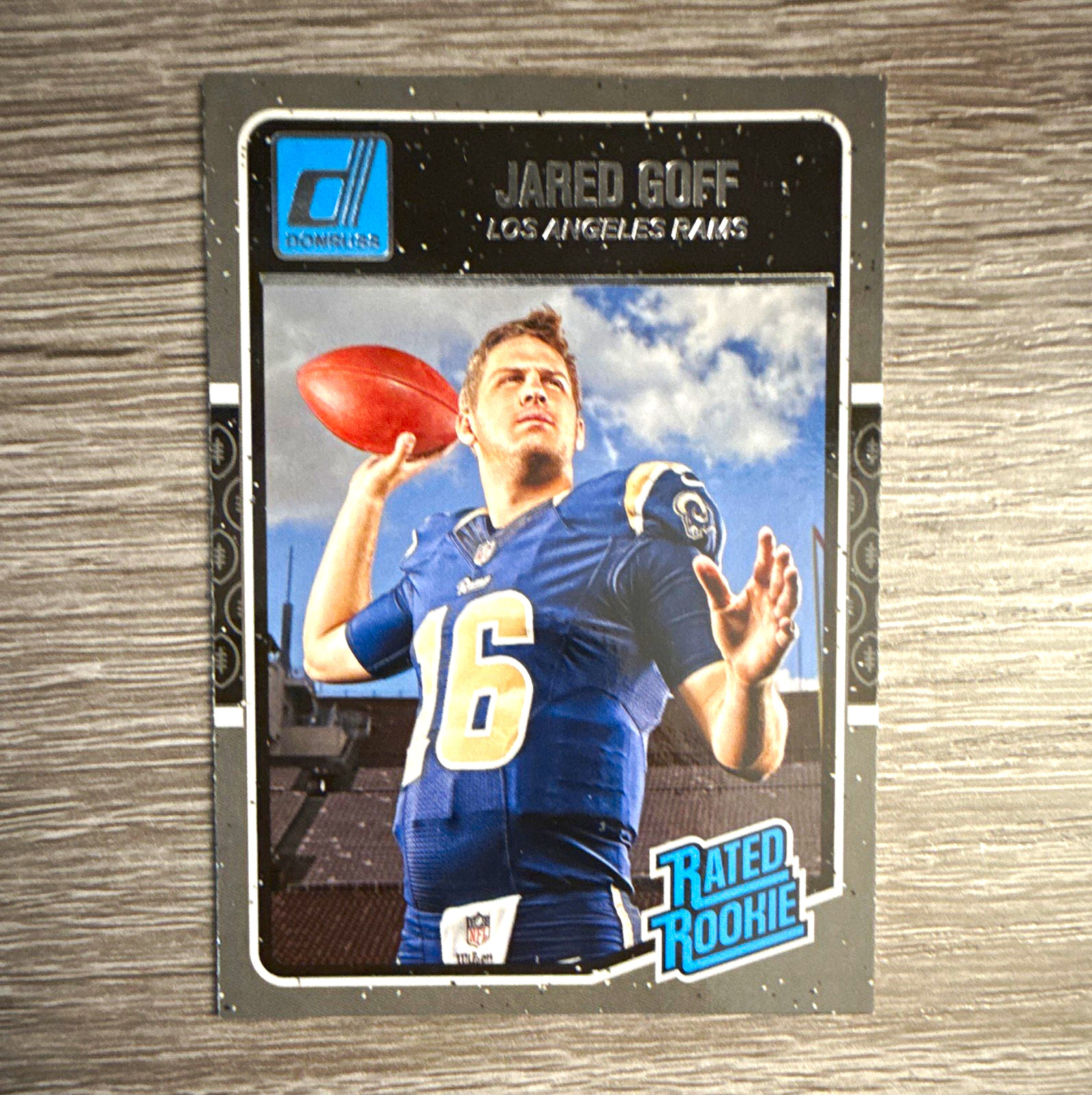 Panini 2016 Donruss Football Jared Goff Los Angeles Rams Rated Rookie RC #372