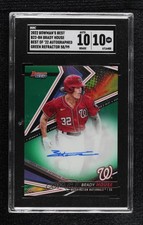 2022 Bowman's Best of Green Refractor /99 Brady House SGC 10 GEM Auto 0e7u