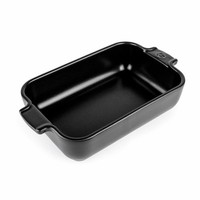 Peugeot Rechteckige Auflaufform Appolia Ofenform Keramik Satin-Schwarz 22 Cm