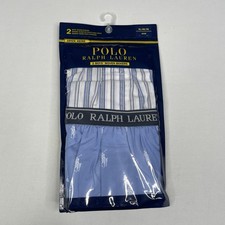 Polo Ralph Lauren Boys XL 18-20 Woven Cotton Boxers Underwear 2 Pair