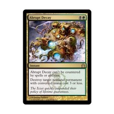 WOTC MtG Return to Ravnica Abrupt Decay (R) (Foil) EX