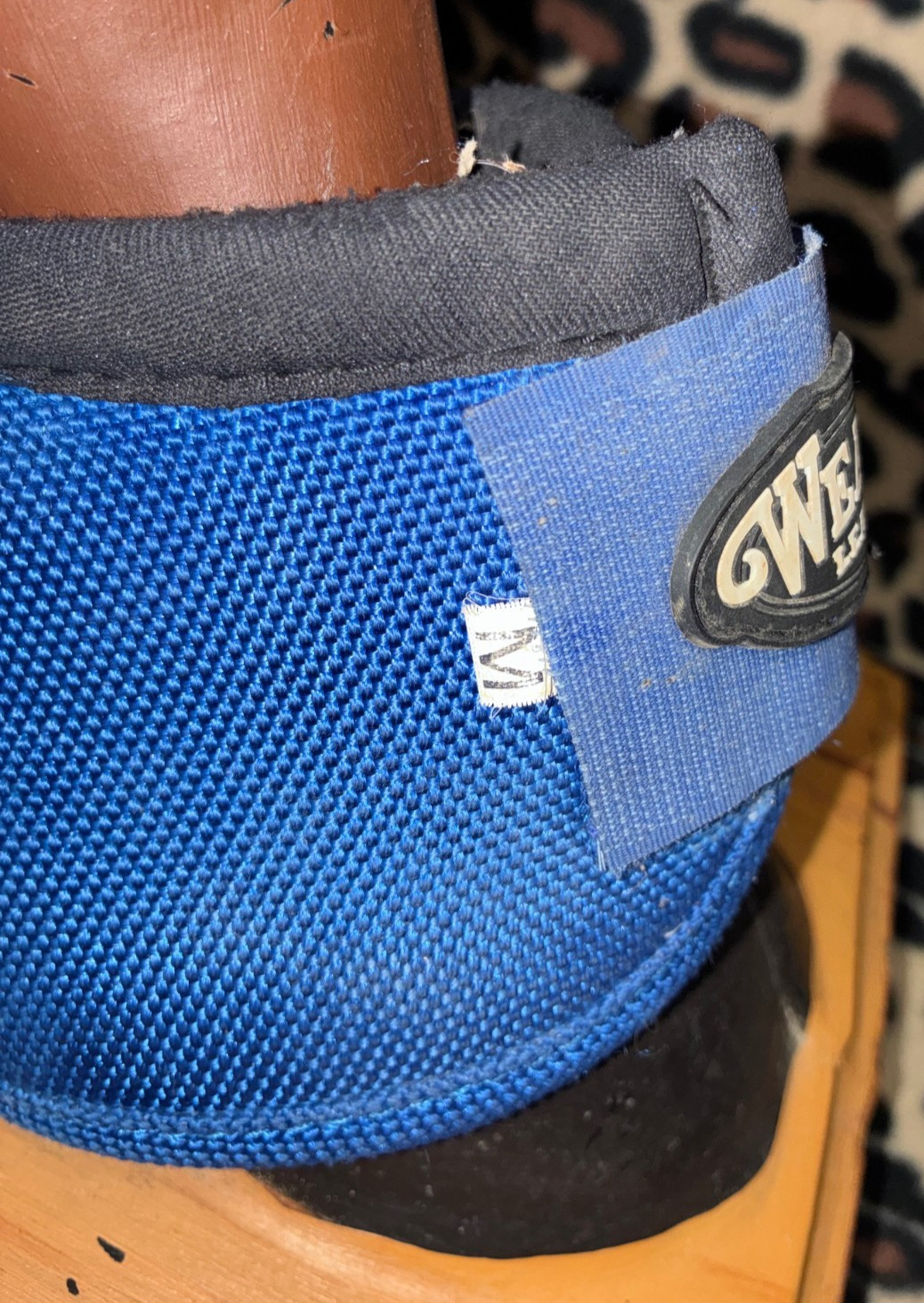 WEAVER LEATHER BLUE MEDIUM BALLISTIC NO TURN BELL BOOTS