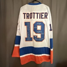 Bryan Trottier Signed Jersey New York Islanders Autographed Steiner COA