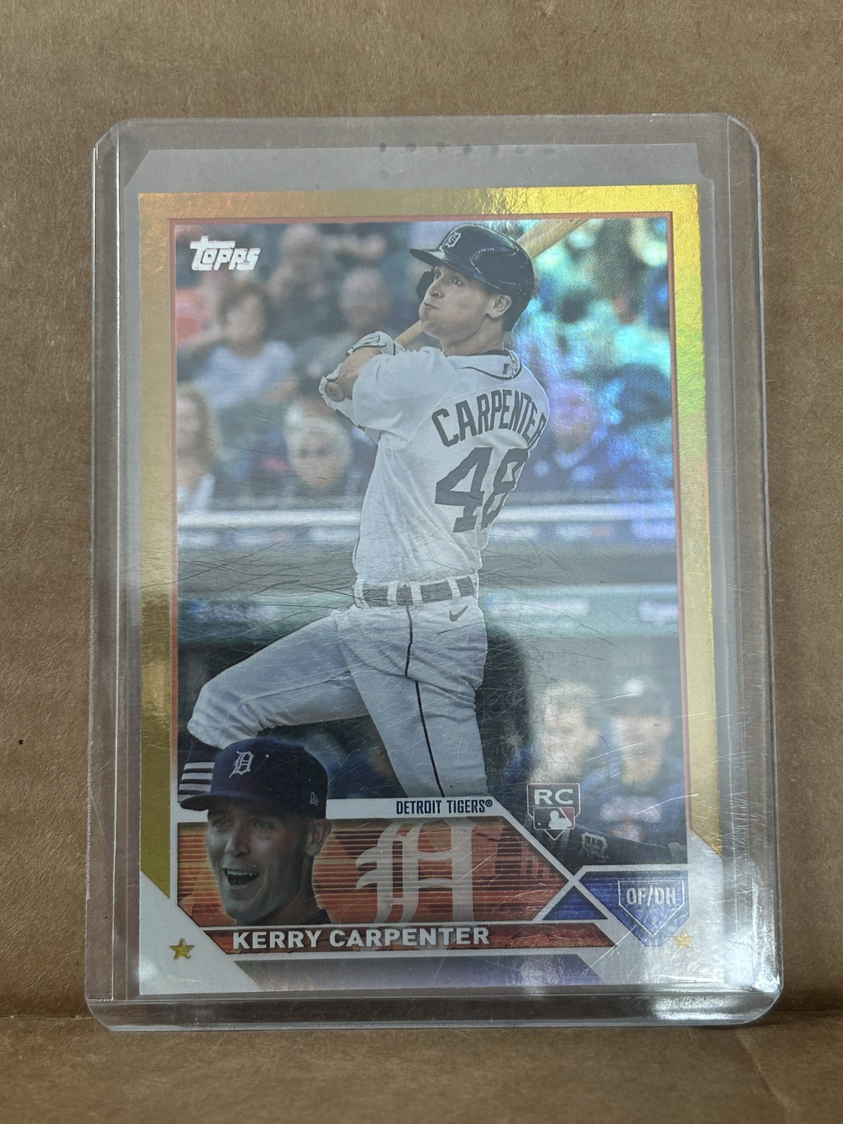 Kerry Carpenter 2023 Topps Series Two 2 Gold Foil RC 394