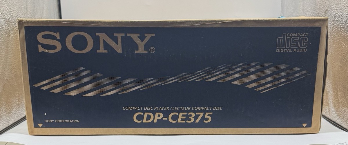 Sony CDP-CE375 5-Disc CD Changer Player with Remote Black