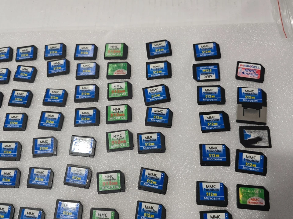 Mixed Lot 100 MMCmobile, RS-MMC & microSD Cards – 512MB – Untested - Image 4 of 4