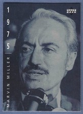 Marvin Miller 1994 Upper Deck The American Epic #74 Rookie Card 2020 HOF