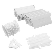 Plastic Vertical Blind Chain Curtain Accessories Replacement Set White Parts