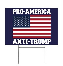 Vrogadso Anti Trump Yard Signs 2024 12 inches x 18 inches, Red, White, Blue