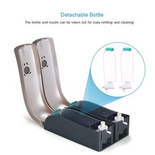 1PC 300ml 2 NO Drilling Wall Mounted Double-Head Manual Shower Dispensers New 