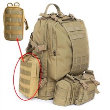 Tactical Khaki Molle Pouch Vest Backpack Belt Outdoor Waist Pack Military Pouch