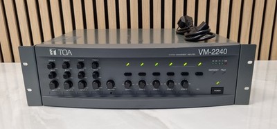 TOA VM-2240 System Management  ELA 100V Verstärker 240W 5 Zonen Mischverstärker