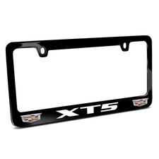 Cadillac Xt5 Dual Crest Logo Black Metal License Plate Frame Cadillac Xt5 Dual Crest Logo Black Metal License Plate Frame