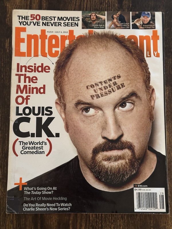 Entertainment Weekly - Louis C.K. #1214 July 6, 2012 - Rare Louie CK Cover