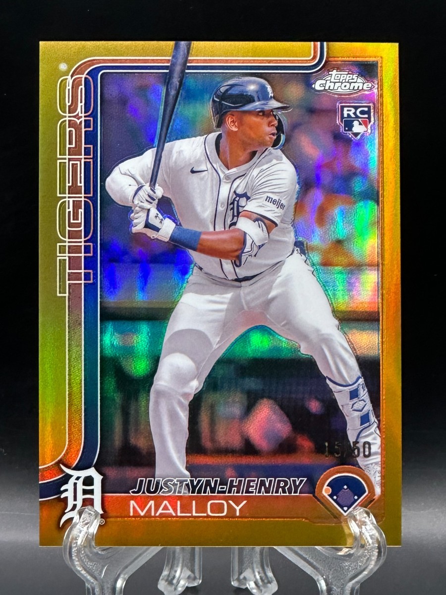 Justyn-Henry Malloy 2025 Topps Chrome Rookie Gold /50 RC #224 | eBay