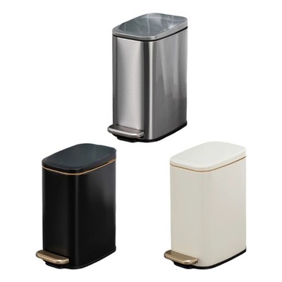 Rectangular Trash Can for Bathroom 6L Capacity Waste Can with Odor Control Lid