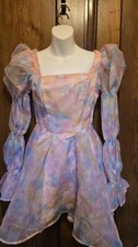 Shein Juniors XS Pastel Sheer Lined Short Party Dress Cosplay Lolita Princess