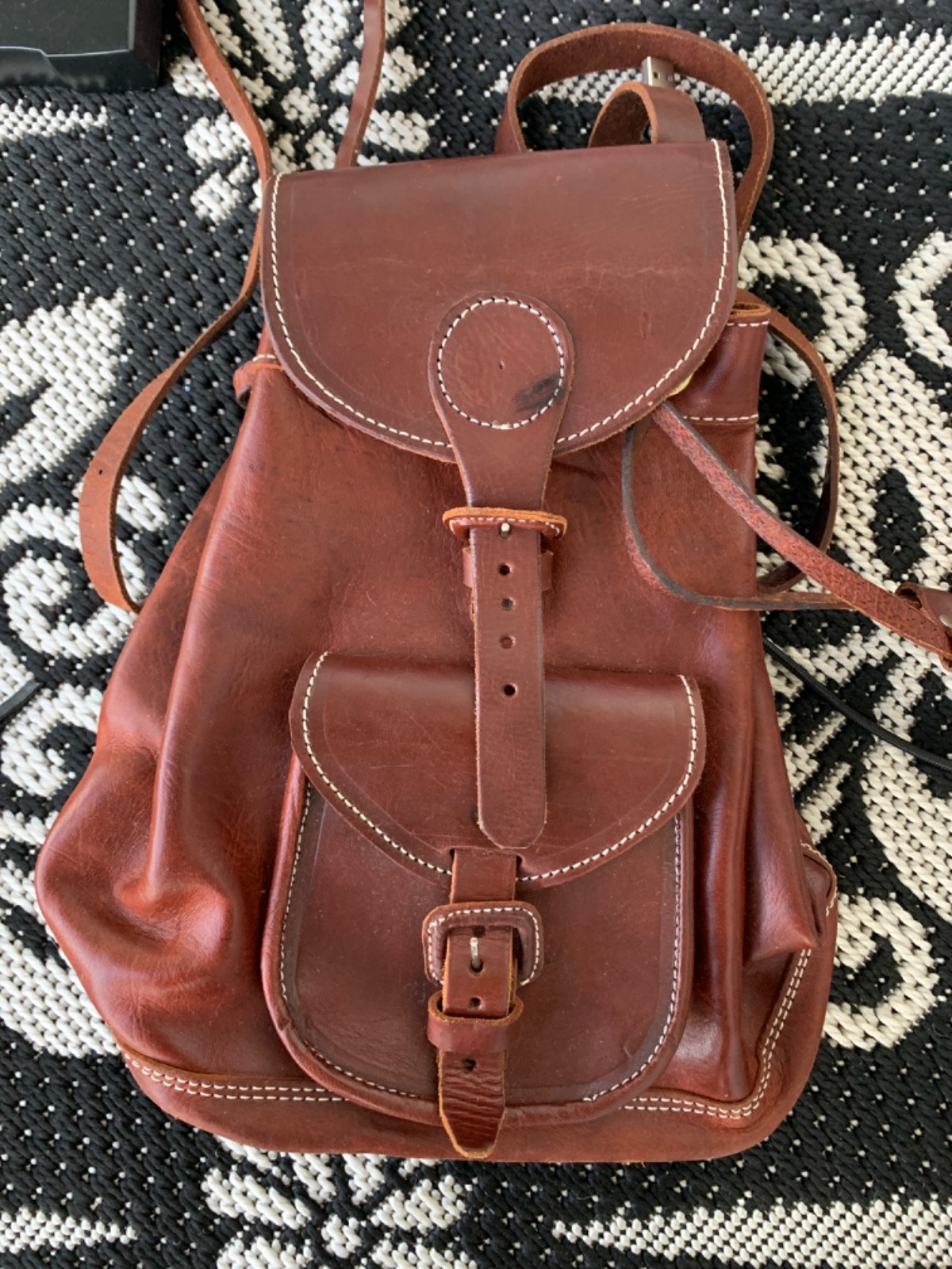 Leather backpack, Handmade Leather Backpack - image 2