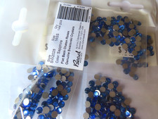 144 Swarovski Flatbacks 16ss Sapphire/foiled. 2028