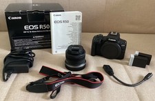 Canon EOS R50 + Canon 18-45 mm RF-S IS STM, 2x LP-E17 gebraucht, Unfallschaden