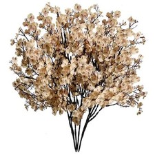 Bundles Artificial Baby s Breath Flowers 18.5 Inch Silk 15 Light Brown