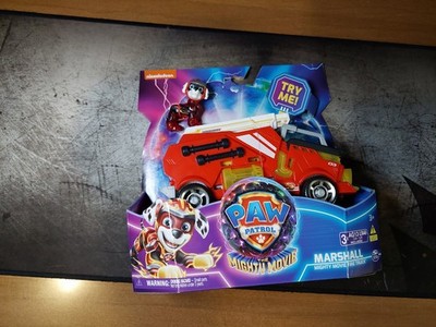 PAW PATROL: The Mighty Movie Fire Truck with Lights Sounds and Marshall Figure