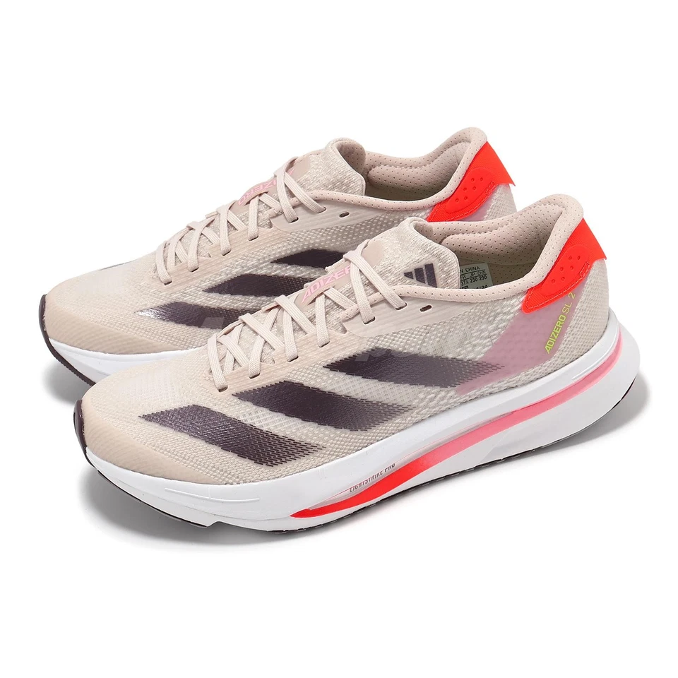 adidas Adizero SL2 W Putty Mauve Solar Red Women Road Running Shoes IF6764 - Photo 1/4