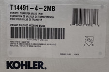 Kohler T14491-4-2MB Purist 2 or 3 Function Diverter Valve Trim Only - READ 