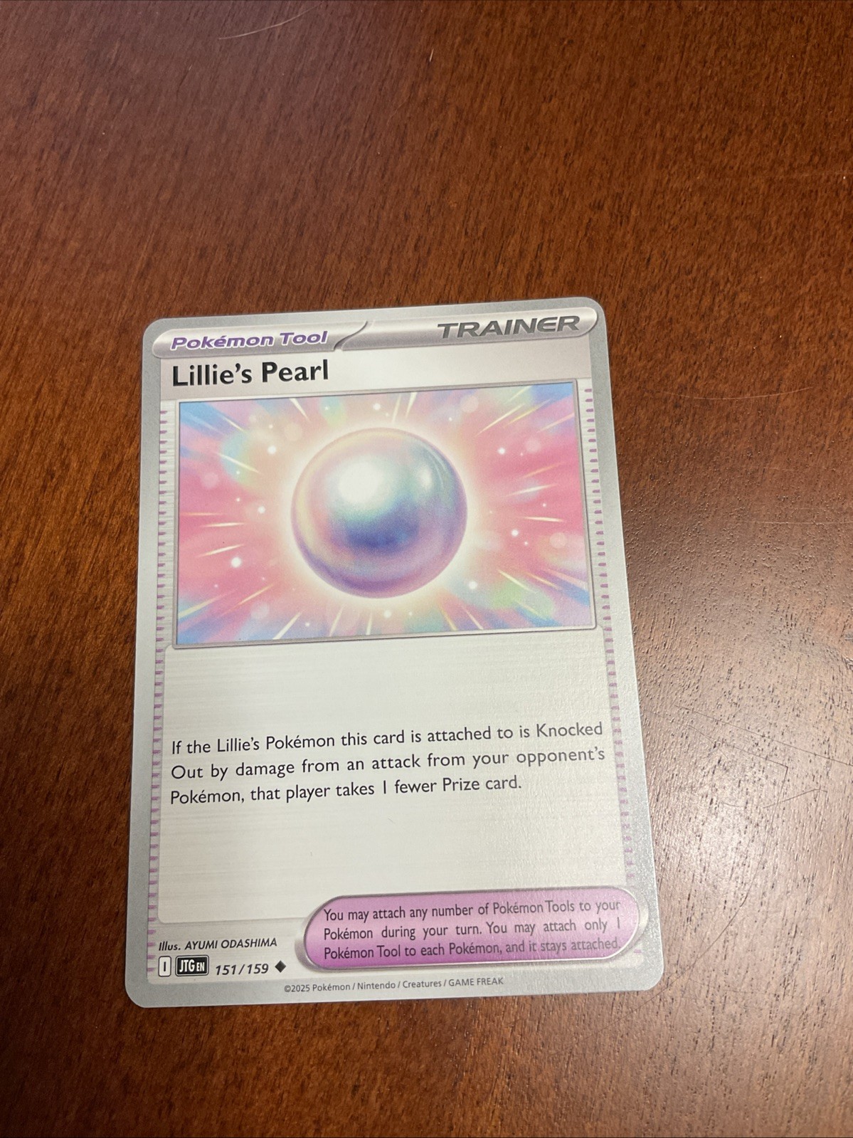 Lillie's Pearl 151/159 Journey Together Regular Pokemon TCG Card