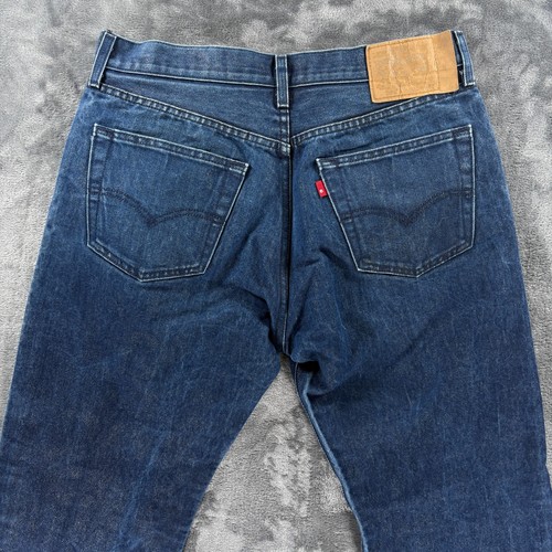 Levi’s 501 Men Jeans 34X30 Button Fly Vintage Blue Denim Straight Leg USA Fit - Picture 18 of 18