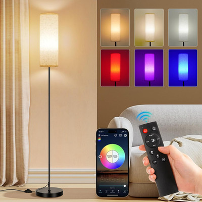 Floor Lamps for Living Room, Dimmable 3 Colors Temperature, Modern Corner Floor