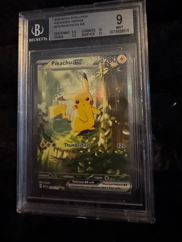 2026 Pokemon Ascended Heroes Pikachu ex Special Illustration Rare #276/217 BGS 9