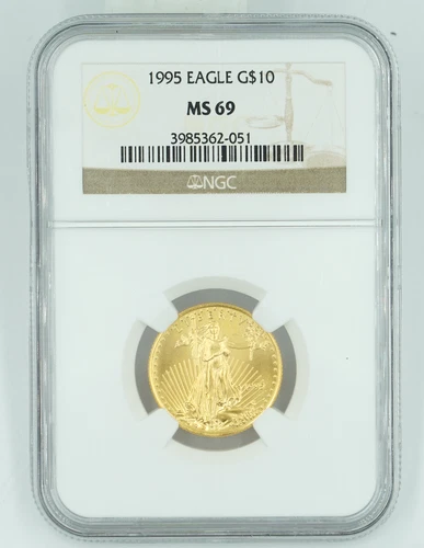 1995 NGC MS69 $10 Gold Eagle Flawless Coin