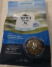 ZIWI Peak Steam  Dried Dog Food   Lamb w/Green Vegetables Recipe 1.8 Lb 9/20/25