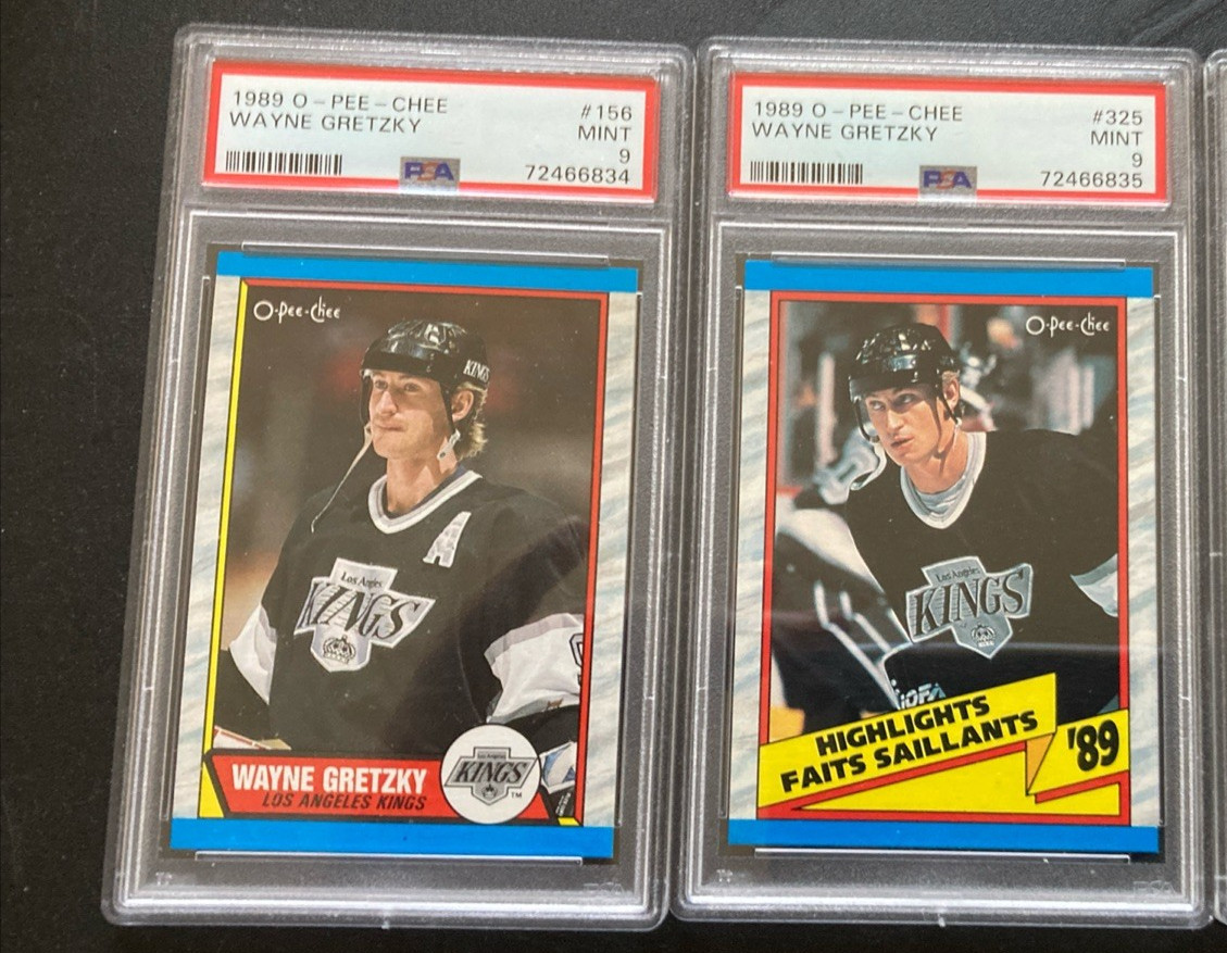 2-1989 O-PEE-CHE#156/1-#325 LA KINGS GRETZKY HOF 2-PSA 9 ALL IN SEQUENCE HOCKEY view 2