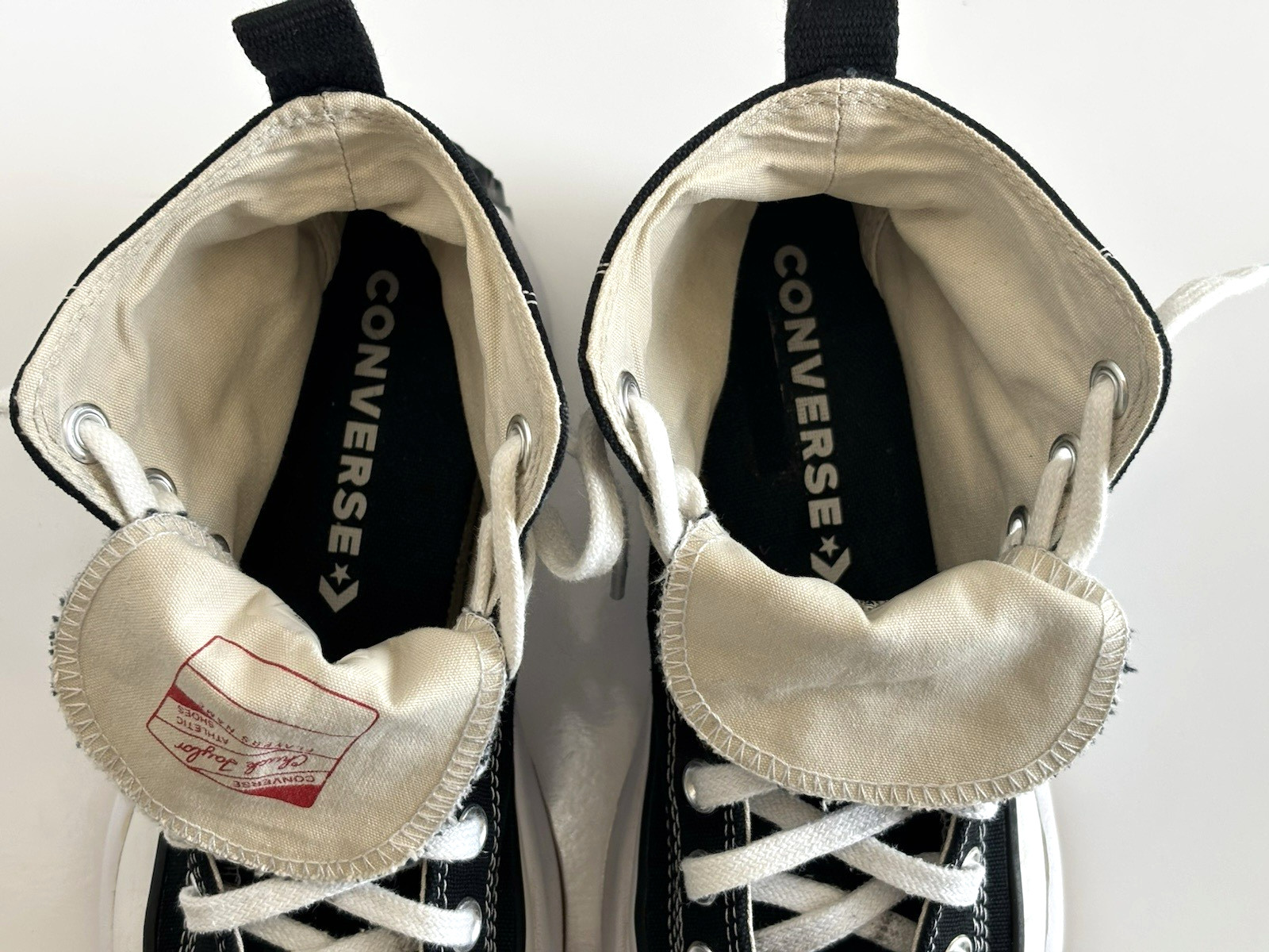 Converse Run Star Hike Women's 8 Black White Chunky Platform High Top Sneakers thumbnail 13