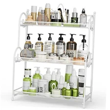  3-Tier Bathroom Organizer - Sink Organizer Spice Rack for Countertop White