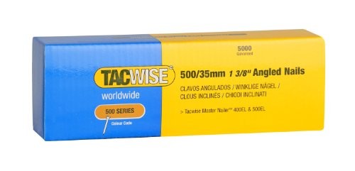 Clous Galvanisés Type 500 Tacwise 35mm Inclinés 26 Degrés pour Clouteuse Pneumatique