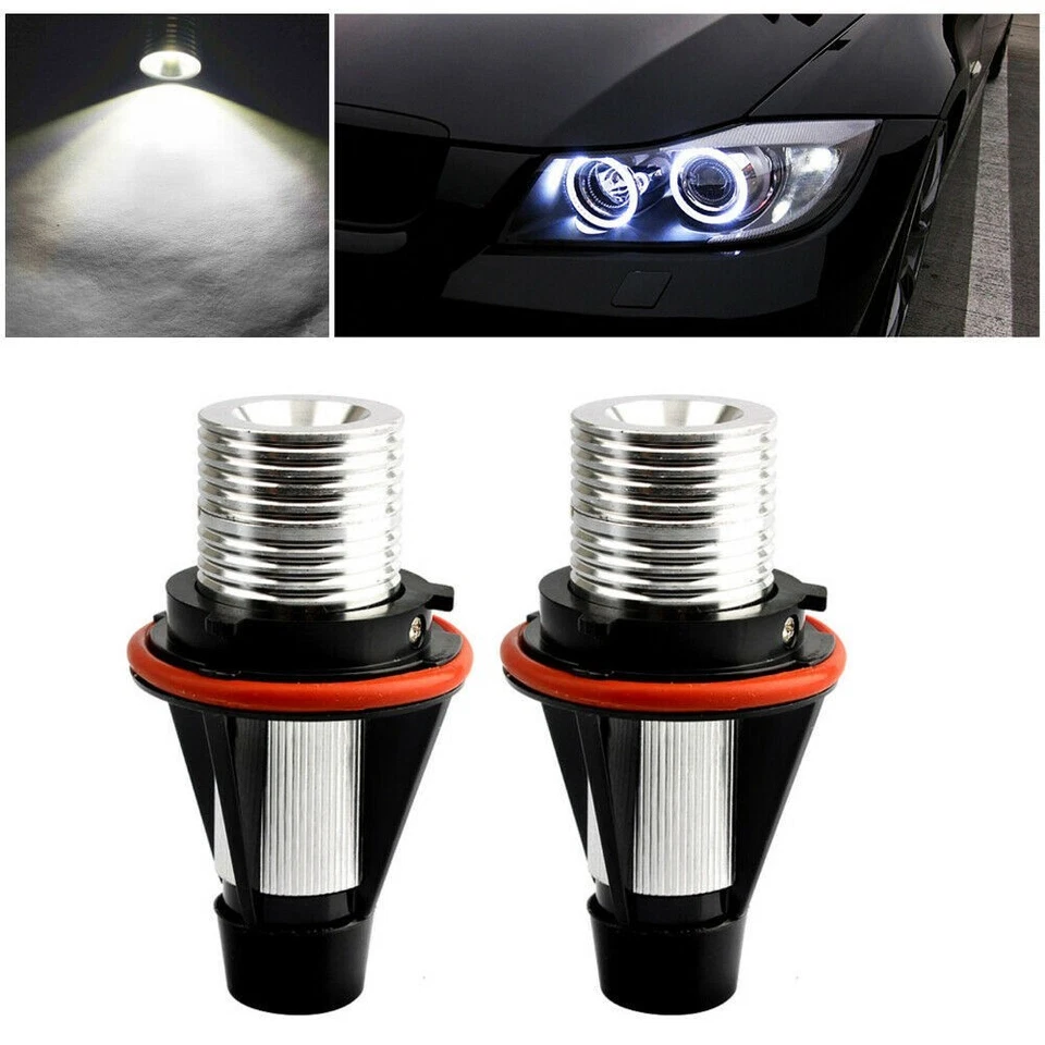Angel Eyes LED Bulbs White X3 X5 10W E39 E60 E63 E65 For Marker Light - Image 3 of 4