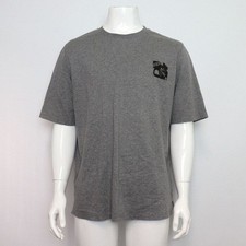 Hermes Gray Cotton Mini Leather Patch Men's Short Sleeve T-Shirt 154670398 P 