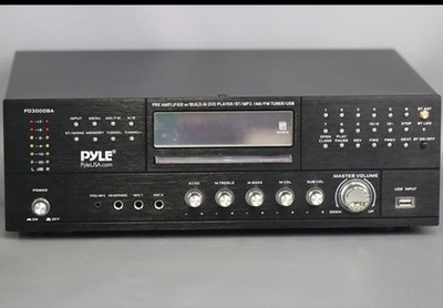 Pyle PD300A Pre Amplifier Receiver Multimedia Disc Player 